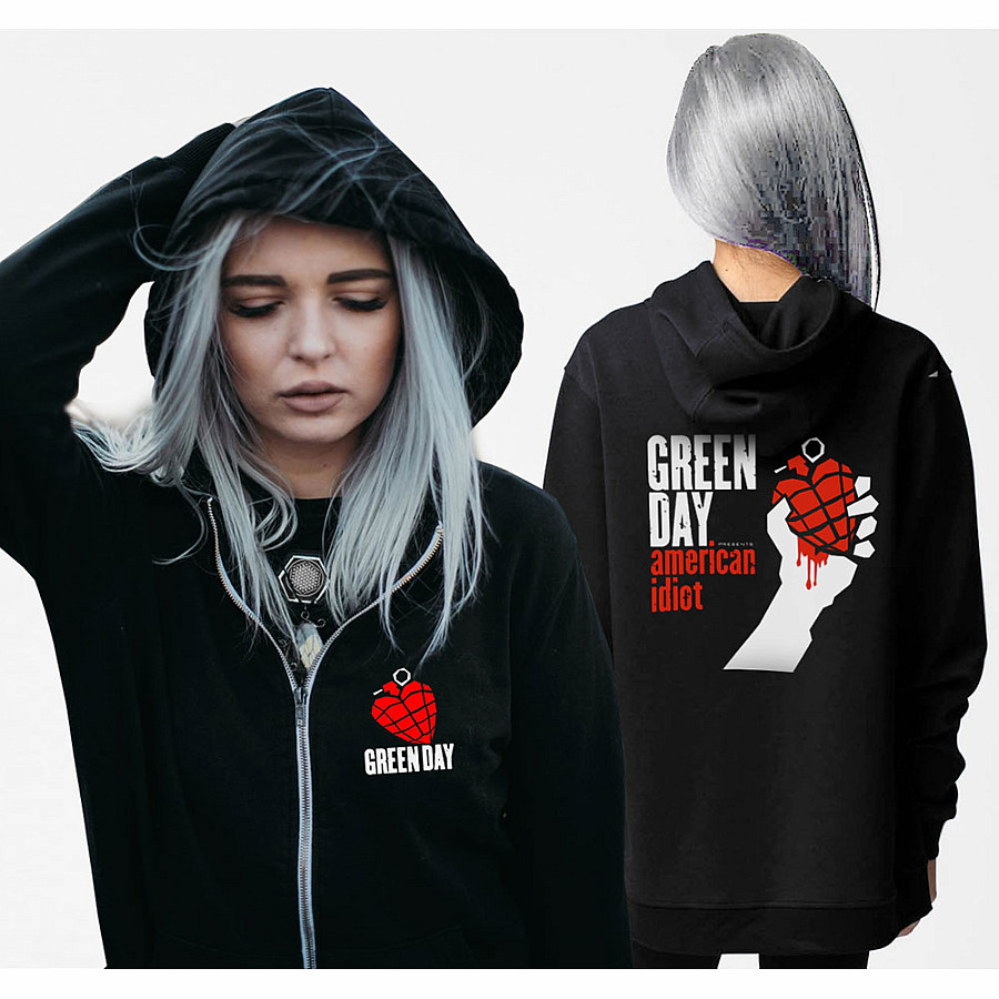 Green Day American Idiot Grenade Hoodie