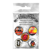 Metallica zestaw 5 odznak průměr 25 mm, Albums 1996-2016