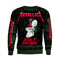 Metallica pletený vánoční sweter, Metal Up Your Ass Xmass Blk/Green