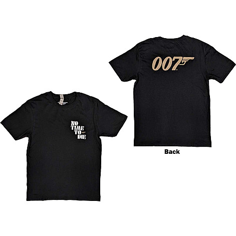 James Bond 007 koszulka, No Time To Die & Logo Black, męskie