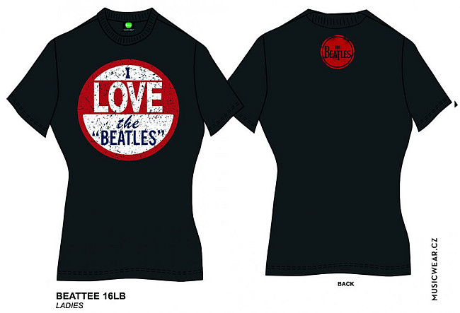 The Beatles koszulka, I Love the Beatles Black, damskie