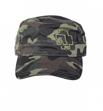 Rammstein czapka z daszkiem, Outline Logo Army Camouflage, unisex one size