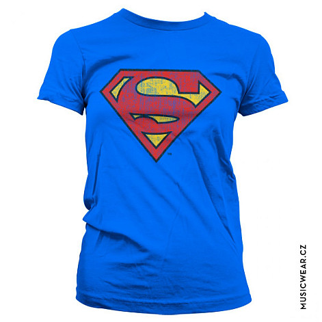 Superman koszulka, Washed Shield Girly, damskie