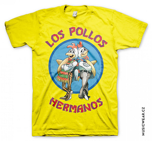 Breaking Bad koszulka, Los Pollos Hermanos Yellow, męskie