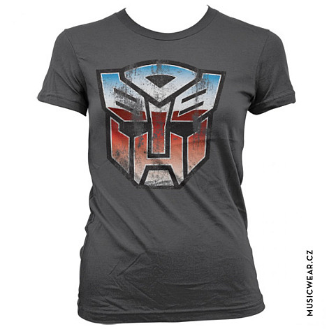 Transformers koszulka, Distressed Autobot Shield Girly, damskie