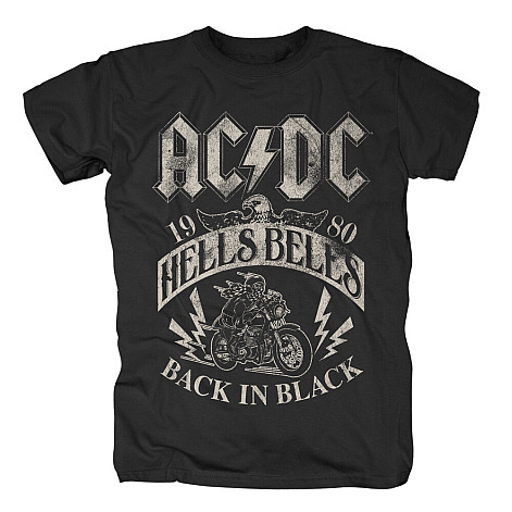 AC/DC koszulka, Hells Bells 1980 Black, męskie