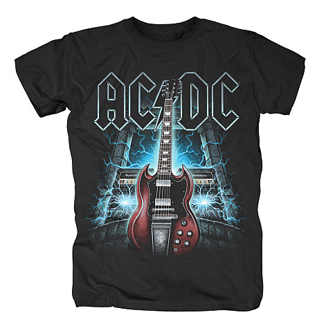 AC/DC koszulka, High Voltage Guitar Black, męskie