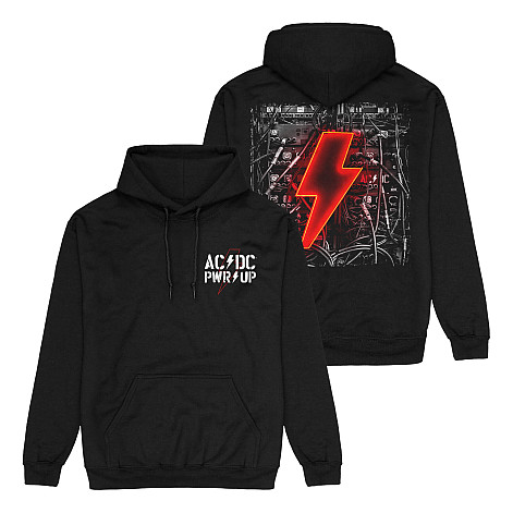 AC/DC bluza z kapturem, PWRUP Lightning Cables BP Black, męska