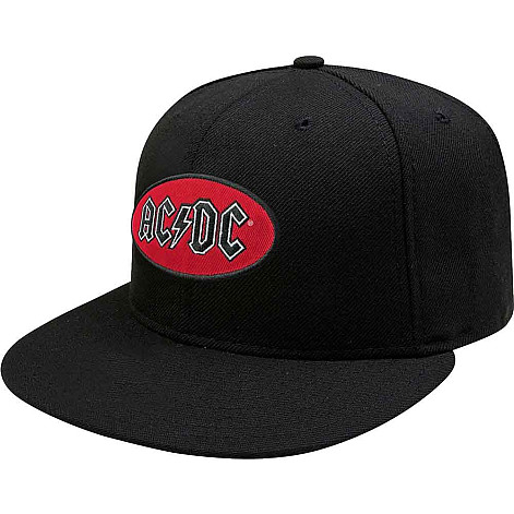 AC/DC czapka z daszkiem snapback, Oval Logo Black, unisex