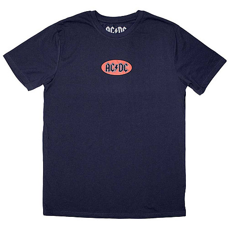 AC/DC koszulka, Mini Oval Logo Navy Blue, męskie