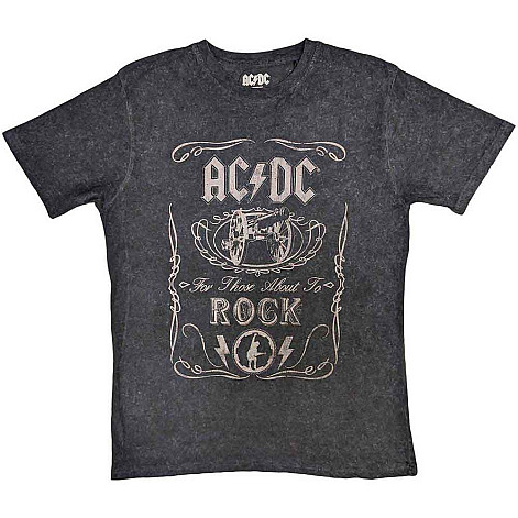 AC/DC koszulka, Cannon Swig Dip-Dye Black, męskie