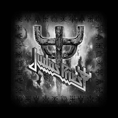 Judas Priest bavlněný chustka 55 x 55cm, Logo & Fork Black