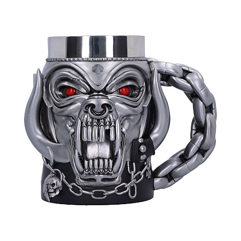 Motorhead kubek do piwa 500 ml/15.5 cm/1,44 kg, Warpig Silver