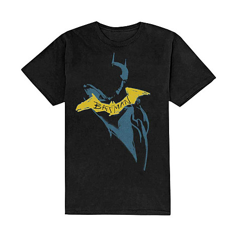 Batman koszulka, The Batman Yellow Sketch Black, męskie