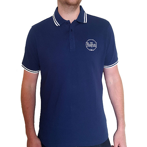 The Beatles koszulka, Drum logo Polo Navy, męskie