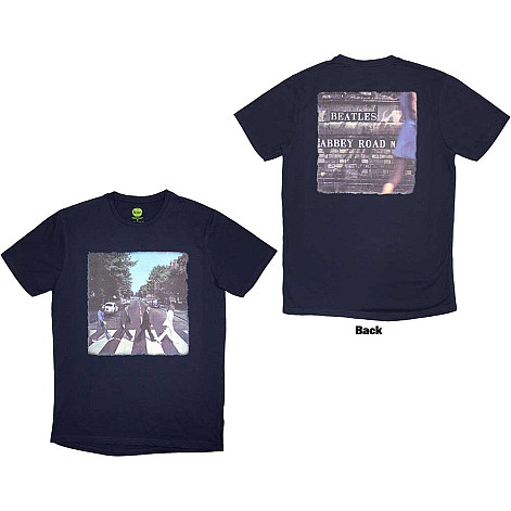 The Beatles koszulka, Vintage Abbey Road BP Navy Blue, męskie