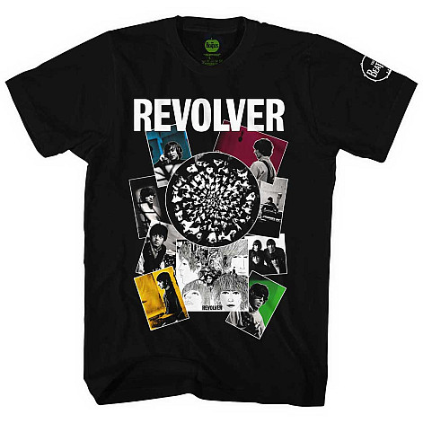 The Beatles koszulka, Revolver Montage Black, męskie