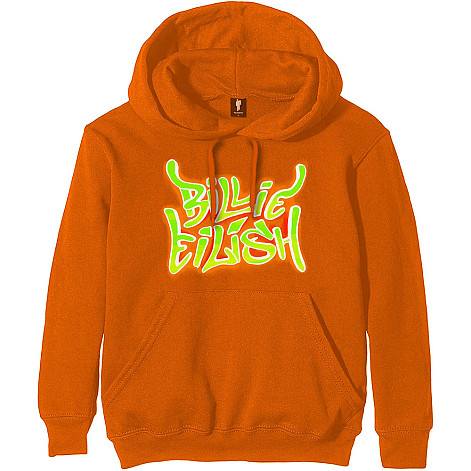 Billie Eilish bluza, Airbrush Flames Blohsh Orange, męska