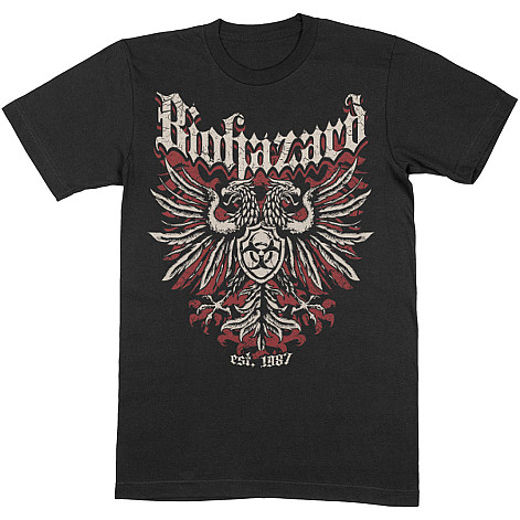 Biohazard koszulka, Crest Black, męskie