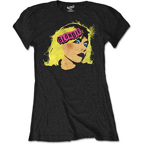 Blondie koszulka, Punk Logo Black, damskie