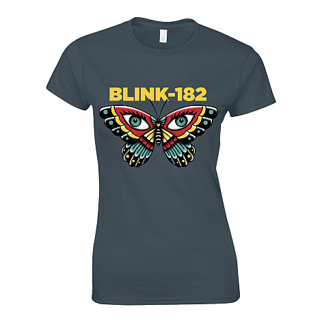 Blink 182 koszulka, Butterfly Girly Grey, damskie