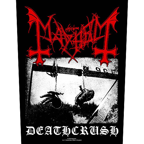 Mayhem naszywka na plecy 30x27x36 cm, Deathcrush