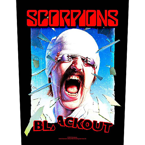 Scorpions naszywka na plecy CO+PES 30x27x36 cm, Blackout