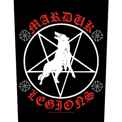 Marduk naszywka na plecy 30x27x36 cm, Legions