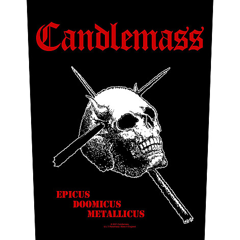 Candlemass naszywka na plecy 30x27x36 cm, Epicus Doomicus Metallicus