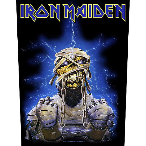 Iron Maiden naszywka na plecy 30x27x36 cm, Powerslave Eddie, unisex