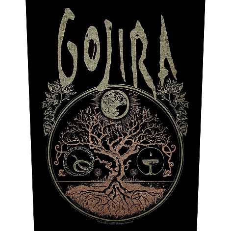 Gojira naszywka na plecy 30x27x36 cm, Tree Of Life