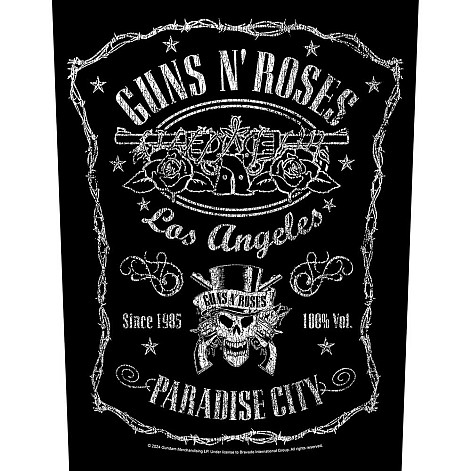 Guns N Roses naszywka na plecy CO+PES 30x27x36 cm, Paradise City