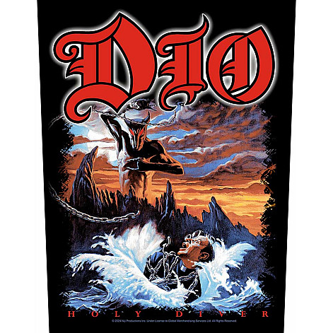 DIO naszywka na plecy CO+PES 30x27x36 cm, Holy Diver