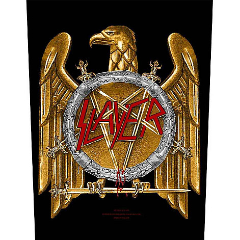 Slayer naszywka na plecy CO+PES 30x27x36 cm, Golden Eagle