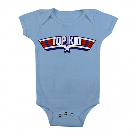 Top Gun niemowlęcy body koszulka, Top Kid Body Blue, dziecięcy