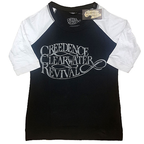 Creedence Clearwater Revival koszulka, Vintage Logo Girly Raglan, damskie