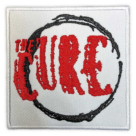 The Cure tkaná naszywka/nažehlovačka PES 75 x 75 mm, Circle Logo