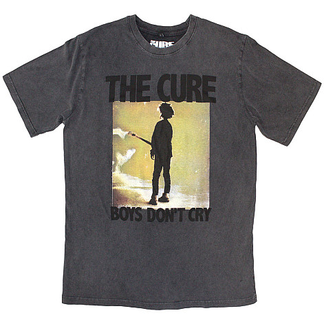 The Cure koszulka, Boys Don't Cry Box Stone Wash Charcoal Grey, męskie