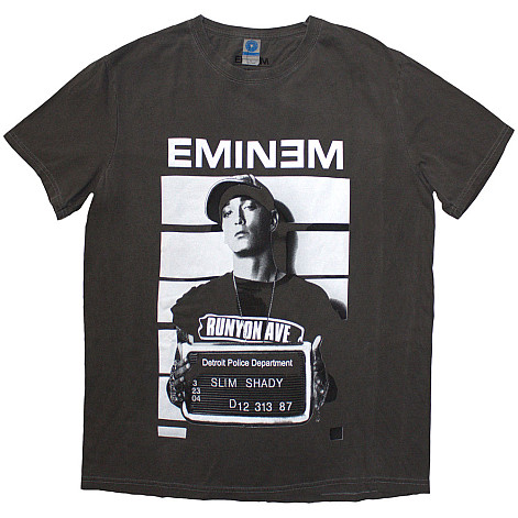 Eminem koszulka, Arrest Dip Dye Wash Grey, męskie