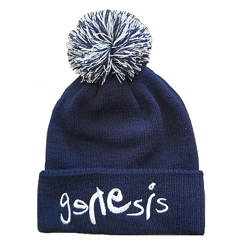 Genesis zimowa czapka zimowa s bambulí, Logo Navy Blue