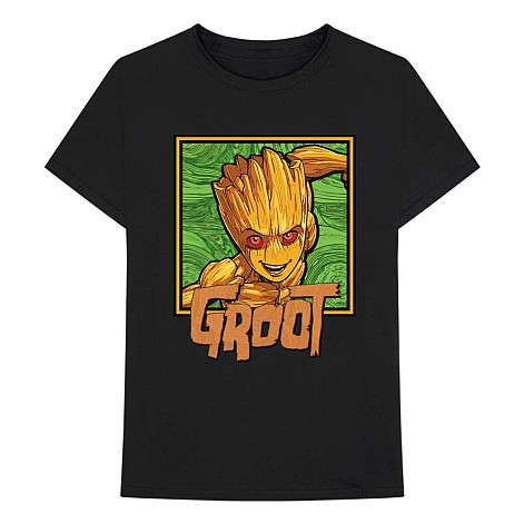 Marvel Comics koszulka, I am Groot - Groot Square Black, męskie