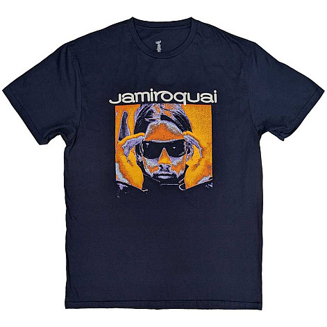 Jamiroquai koszulka, Orange Glow Navy Blue, męskie