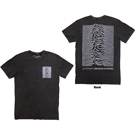 Joy Division koszulka, Pulsar Pocket Wave Stone Wash Charcoal Grey, męskie