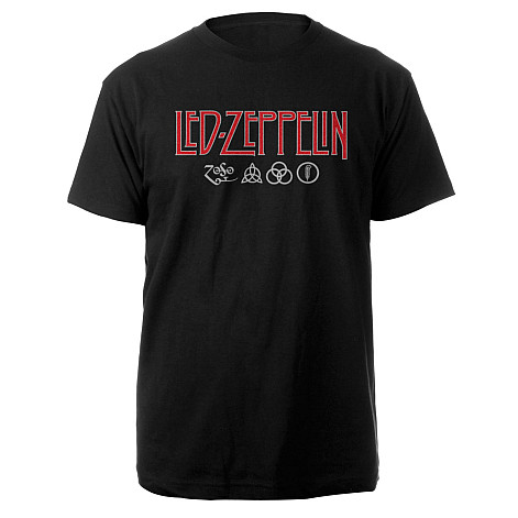 Led Zeppelin koszulka, Logo & Symbols, męskie