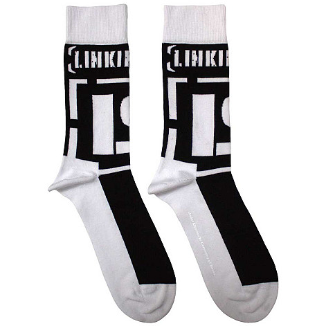 Linkin Park ponožky, Brackets Logo Black, unisex - velikost 7 až 11 (40 až 45)