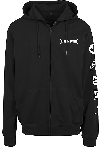 Linkin Park bluza, Anniversary Logo Zip Hoody Black, męska