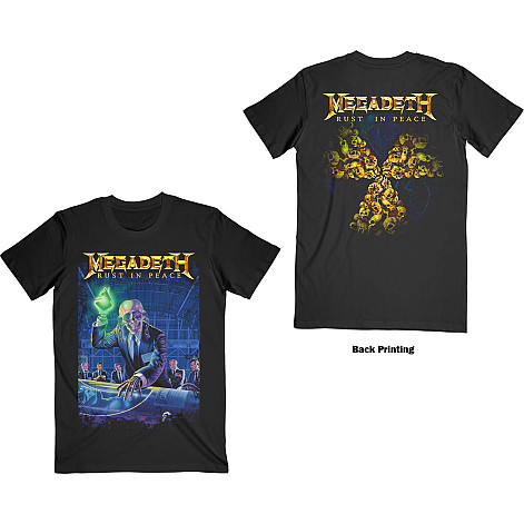 Megadeth koszulka, Rust In Peace 30th Anniversary (Back Print) Black, męskie