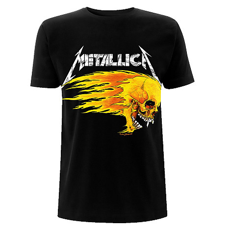 Metallica koszulka, Flaming Skull Tour 94 Black, męskie