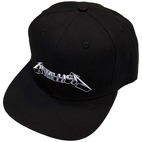 Metallica czapka z daszkiem snapback, 3D Logo Black, uni