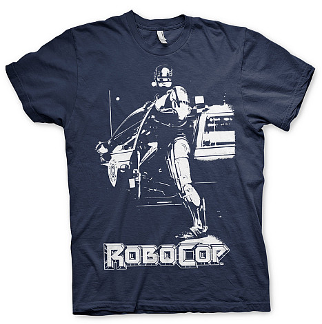 Robocop koszulka, Robocop Poster Navy, męskie